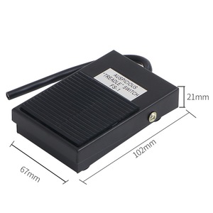 Interruptor de pedal Auspicious FS 1 102x67x21mm con cable para uso en hierro - Product Image 1