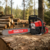 Tronçonneuse professionnelle Canfly 5800, 58CC, à essence, deux temps, démarrage facile, coupe-bois portatif pour usage agricole et forestier