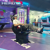 Plataforma de Movimiento Extremo HEROVR, Atracción de Realidad Virtual 360° para Parques de Aventuras Interiores/Exteriores, Construcción de Acero