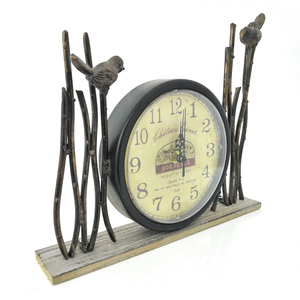 Rainhou làm bằng tay màu xám đen kim loại bàn & bảng trang trí nội thất thủ công đồng hồ - Product Image 2
