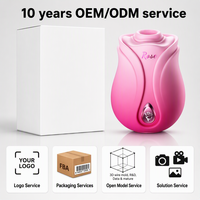 10 Jahre OEM ODM Service Smart App Fernbedienung 10 Frequenzen IPX7 Wasserdichter Silikon-Rosen-Saugvibrator Sexspielzeug