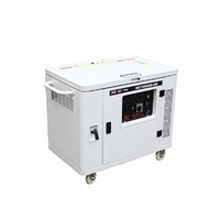 Neues Modell Tragbarer 8KW 10KVA Mini Benzin/Diesel Stromgenerator Superleise 50Hz Elektrostart Wasserkühlung 220V/380V