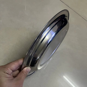 Grand Plateau de Service Ovale en Acier Inoxydable pour Poisson 45CM/50CM/56CM/62CM, Plats, Plateau à Œufs, <span class=keywords><strong>Alimentaire</strong></span>, Doré, Très Grand, Résiste à la Déformation - Product Image 2