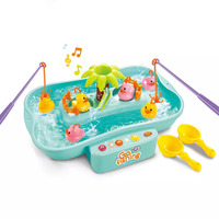 Juego interactivo de peces para niños, juguete educativo de música con sonido eléctrico, divertido