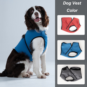 سترات وصدريات تهدئة للكلاب من <span class=keywords><strong>Dog</strong></span> Thunder Jackets، معطف حيوانات أليفة OEM، قميص تهدئة الكلاب الشامل، سترة مضادة لقلق الكلاب للألعاب النارية، بالجملة - Product Image 1