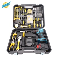 JSPERFECT Perceuse Visseuse à Percussion Sans Fil 21V Sans Balais avec Batterie au Lithium et Accessoires