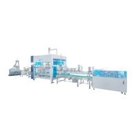 Ligne d'emballage automatique de bouteilles en verre et de cartons de tabac en acier inoxydable LWT contrôlée par PLC avec système de palettisation
