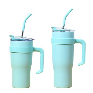 Nueva gran capacidad 30oz 40oz Big Mac termo taza de pajita de aspecto alto diseño moderno vacío para niños niñas taza de agua helada fría - Product Image 1