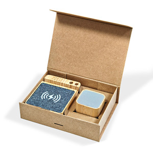 Caja de Regalo Magnética Plegable de Papel Kraft Personalizada con Inserto de Materiales Reciclados para Electrónica de Consumo y Velas, con Asa Resistente - Product Image 4