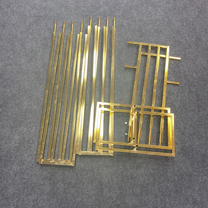 Glänzender Metall-Goldüberzug Outdoor-Ballonständer Hintergrund Wiederverwendbarer Kunstblumen-Rahmen Hochzeits-Quadratbogen Kulisse - Product Image 4