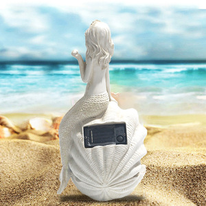 Adorno de Sirena con Luz LED Solar, Decoración de Jardín para Exteriores, Resistente al Agua - Product Image 2