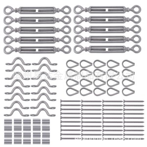 Kit de Barandilla de Cable de Acero Inoxidable Eda, Juego de 24 Piezas, Barandilla de Seguridad Duradera para Exteriores - Product Image 4