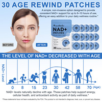 Acentiallabs Patchs Transdermiques Biodégradables NAD+ Nicotinamide Mononucléotide pour Booster l'Énergie – Patchs NAD+ pour Hommes et Femmes
