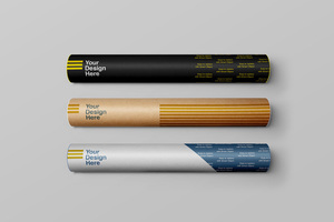 Fabricant de tubes en papier rigide sur mesure 218 x 2,5 x 100 mm, boîte cadeau cylindrique en carton pour thé et cosmétiques - Product Image 5