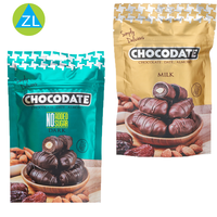 Emballage en plastique alimentaire imprimé coloré personnalisé en usine sacs de poche debout composite pour les biscuits, le sucre, les collations au chocolat
