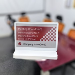 Panneau de table électronique <span class=keywords><strong>ESL</strong></span> de 7,5 pouces, carte de nom de bureau numérique, plaque de nom numérique sans fil, plaque de nom E-ink pour les conférences et les entreprises - Product Image 2