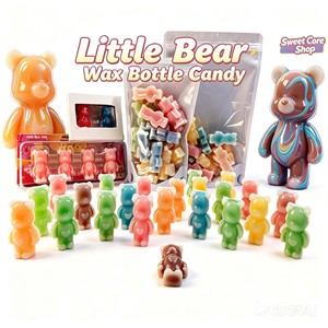 Nouveauté 2026 Bonbons comestibles en forme de bouteille à cœur liquide, fourrés à la saveur de jus de fruits, multicolores, en vrac, pour fournitures de fête, collations pour enfants et distributeurs automatiques - Product Image 2