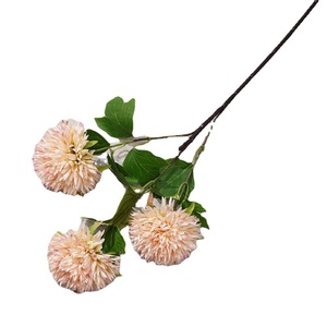 Bouquet de fleurs artificielles en soie à 3 têtes de chrysanthèmes, idéal pour la décoration de mariage et de la maison - Product Image 5