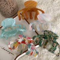 Pinces à cheveux en acétate Liwu personnalisées, grande taille 10 cm, antidérapantes, mignonnes, à mâchoire creuse, pour femmes et filles, bijoux de cheveux quotidiens