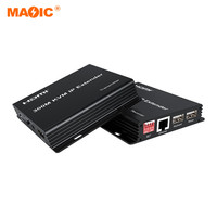 Extensor KVM IP de Alta Calidad de 300M, Extensor HDMI KVM a través de Ethernet RJ45