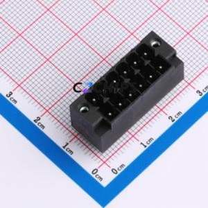 JL15EDGVHCM-35006B01 Plug-in Terminal Block Through hole,P=3.5mm Board-to-Board / Socket - Closed Screw Fixing 2x6P 3.5mm - Product Image 1