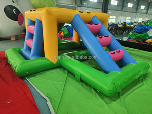 <span class=keywords><strong>Parc</strong></span> aquatique flottant gonflable avec parcours d'obstacles 40x30m en bâche PVC, capacité supérieure à 500kg, garantie 3-5 ans - Product Image 6