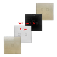 Interrupteur intelligent Wi-Fi Zigbee 1 2 3 4 Gang sans neutre, panneau tactile en verre, norme UE/Royaume-Uni, télécommande, maison intelligente Alexa