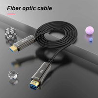Câble vidéo UNIEAN AOC HD 2.1 UHD longue portée 10M 50M 100M, fibre optique 60Hz 8K 4K UHD pour TV vers moniteurs de jeu