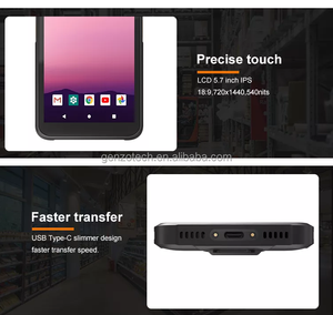 GENZO 6 pouces téléphone industriel usine pda <span class=keywords><strong>scanner</strong></span> Handheld Industrial Rugged NFC jepower pda wearable pda - Product Image 4