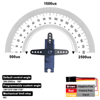 PTK 8482 MG-D 16g métal dents numérique Servo télécommande modèle avion voiture direction aile fixe HS82MG