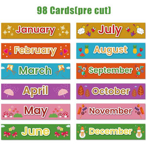 Calendario Semanal Educativo para Niños, Tabla de Bolsillo para el Aula, Preescolar, Tarjetas de Enseñanza para el Hogar, Planificador Semanal - Product Image 5