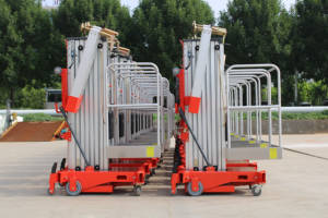 Электрическая Вертикальная мачтовая подъемная платформа из алюминиевого сплава от производителя, прямая воздушная Рабочая платформа, оптовая продажа, поставщик - Product Image 6