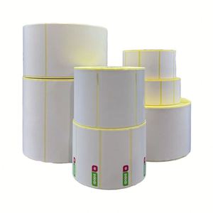 Impresión de Códigos de Barras para Empaque de Alimentos, Rollo de Etiquetas de Transferencia Térmica Directa Identificadas, Pegatinas Personalizadas Autoadhesivas - Product Image 1