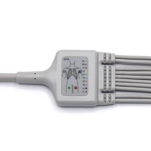 GE-<strong>Marquete</strong> Compatible MAC Series 3.5m Fixed One-Piece EKG Cable Needle Direct-Connect 10 Leads AHA/IEC - Product Image 4