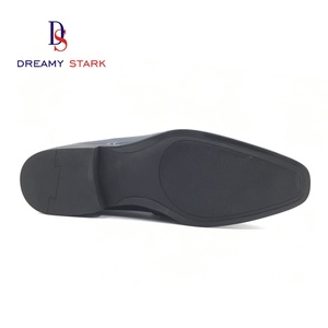 Zapatos Sin Cordones de Diseño con Combinación de Tela Beige Claro y PU Brillante Azul Oscuro, Opción de Logotipo Personalizado, Elegantes y Únicos para Otoño, Oficina y Carrera - Product Image 5