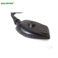 Rétroviseur de moto DVR, rétroviseur de moto CE OEM2, caméra LCD étanche à 2 canaux, universel pour voiture