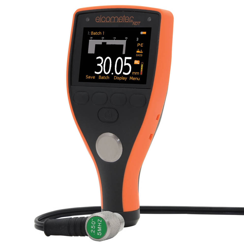 Elcometer MTG8BDL-TXC Digital Ultrasonic Coating Thickness Gauge Tester ...