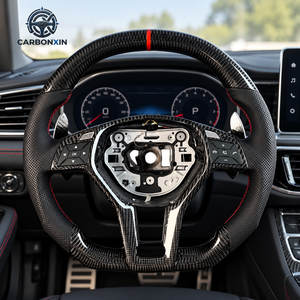 Volante Personalizado de Alta Calidad para Mercedes-Benz Clase C200 CLS W218 W219 G S con Diseño Deportivo de Fibra de Carbono LED {sin Airbag} - Product Image 4