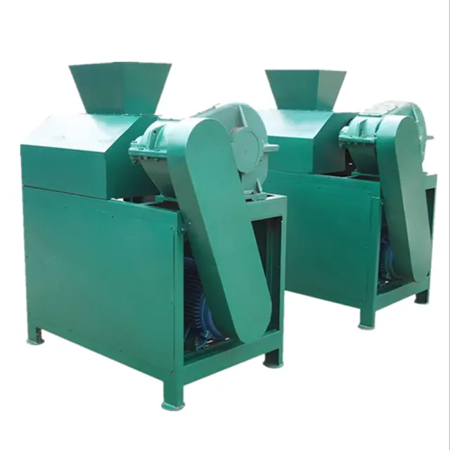 Roller press pelleting machine for fertilizer production