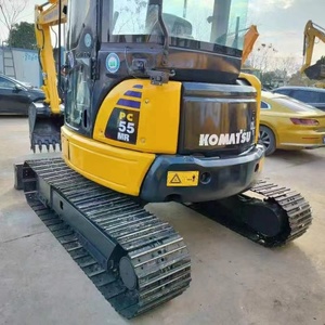 Mini-excavatrice sur chenilles Komatsu PC55 d'occasion en bon état, faible consommation de carburant, utilisation facile pour les petits chantiers - Product Image 6
