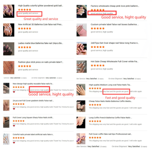 <span class=keywords><strong>Faux</strong></span> <span class=keywords><strong>ongles</strong></span>, artificiels, personnalisés, à la mode, français, flamme mate, longs, ballerine, cercueil, à pression, vente en gros, pièces - Product Image 6