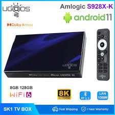 Mạnh Mẽ Ugoos Sk1 Siêu Đầy Đủ Android TV Box S928X-K Real 8GB + 128GB Thông Minh Wifi Internet Hộp - Product Image 5