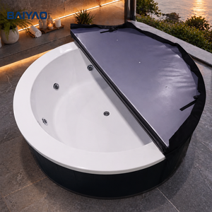อ่างสปากลางแจ้งสไตล์ยุโรปยอดนิยมขนาด2x2เมตรอ่างน้ำวนอ่างอาบน้ำ - Product Image 4