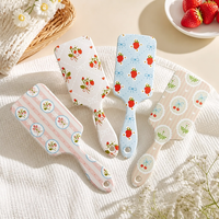 Mode Cartoon Geprint Fruit F6 Luchtkussenkam Schattig Ontwerp Meisjes Hoofdmassage Haarstyling Tool