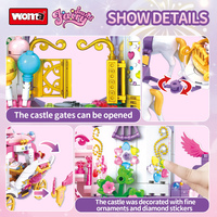 Set de Construcción Educativo DIY, Castillo de Princesas y Hombres de Princesa, Modelo de Carruaje de Juguete, Casa de Juegos, 11054 Piezas