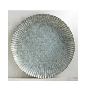 Plaque de charge décorative de forme carrée plaquée argent Plaque de chargeur de finition antique pour la maison et l'hôtel - Product Image 6