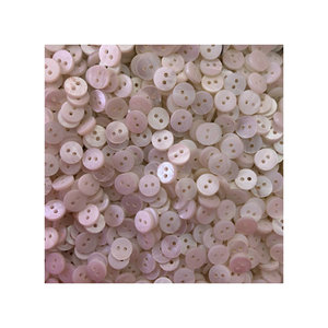 Bouton plat double blanc <span class=keywords><strong>Heba</strong></span>, 2 pièces, pour chemise, pull, jean, bouton plat à deux trous - Product Image 1