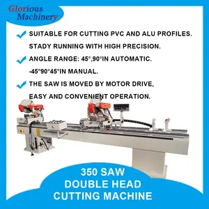 Pneumatic Aluminum Profile Cutter Miter Cutting Saw Machine