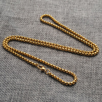 Vente en gros personnalisé plusieurs couleurs tailles en acier inoxydable collier boîte chaîne pour la mode pendentif collier faisant des accessoires de bricolage