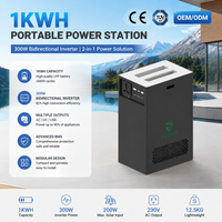 Station d'alimentation portable avec batterie LiFePO4, affichage LED de l'état, charge d'urgence pour véhicules électriques, station d'alimentation de secours